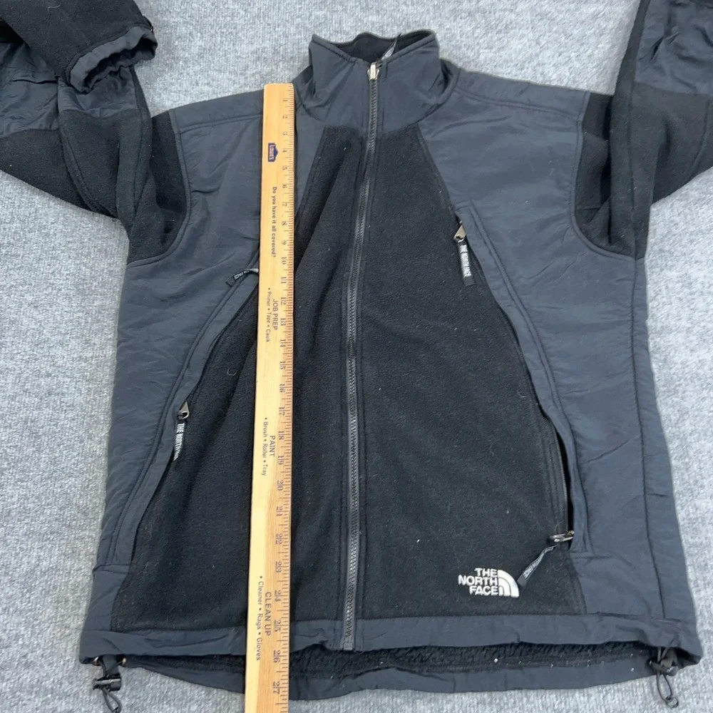 VTG The North Face Jacket Mens Medium Black‎ Fleece Ski Outdoor Pockets Full Zip